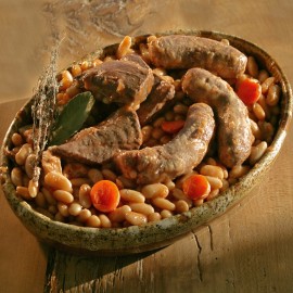 Cassoulet aux manchons de canard confits – boite 1480g