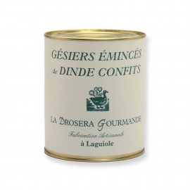 Gésiers émincés de dinde confits 765g Origine France