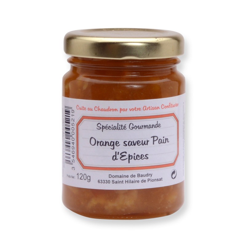 Confiture orange au pain d'épices 120 g Confiture orange au pain d'épices 120 g