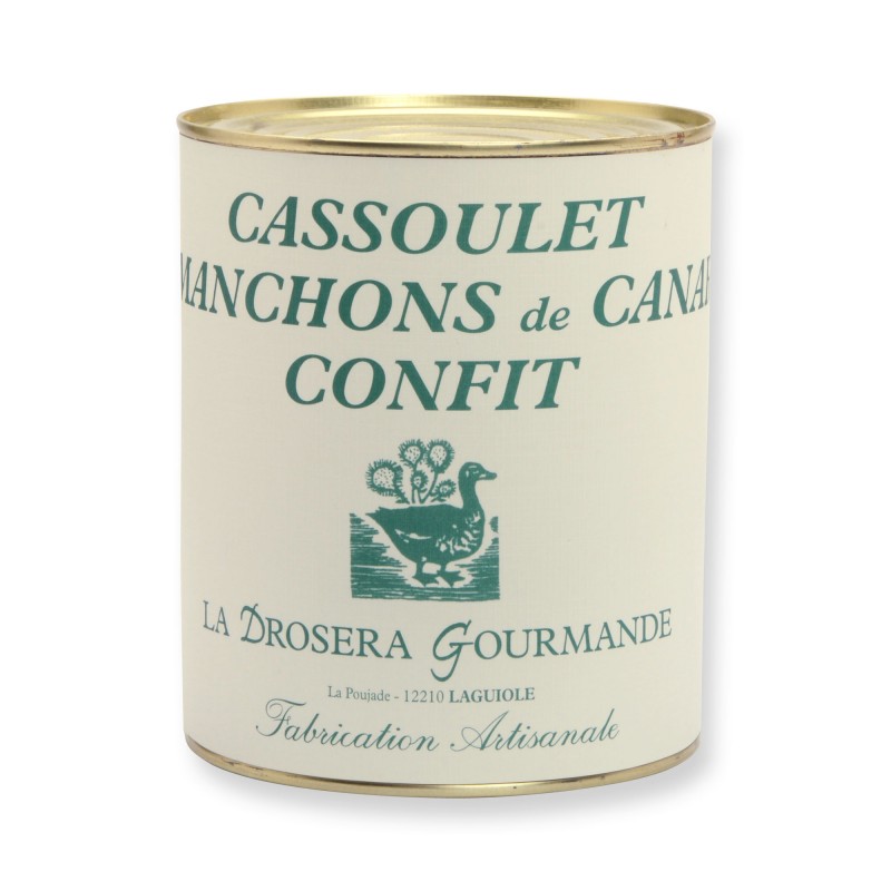 Cassoulet manchons de canard confit LA DROSERA GOURMANDE