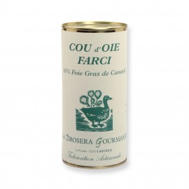 Cou d'oie farci 565 g - 10% foie gras de canard LA DROSERA GOURMANDE