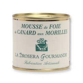 Mousse de foie de canard aux morilles 100 g LA DROSERA GOURMANDE