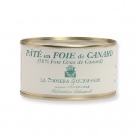 Pâté au foie de canard avec 50% de foie gras - 190 g LA DROSERA GOURMANDE