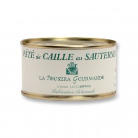 Pâté de caille au Sauternes 190 g LA DROSERA GOURMANDE