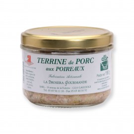 Terrine de porc aux poireaux 180 g LA DROSERA GOURMANDE