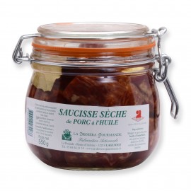 Saucisse sèche de porc à l'huile 550 g LA DROSERA GOURMANDE