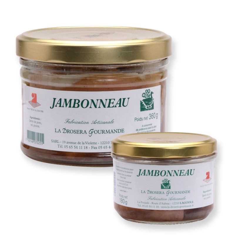 Jambonneau de porc 180 g et 360 g LA DROSERA GOURMANDE